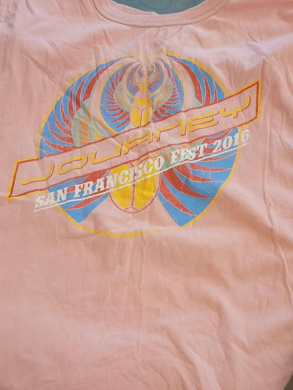 Journey San Francisco Concert 2016 Pink Graphic Tank Top